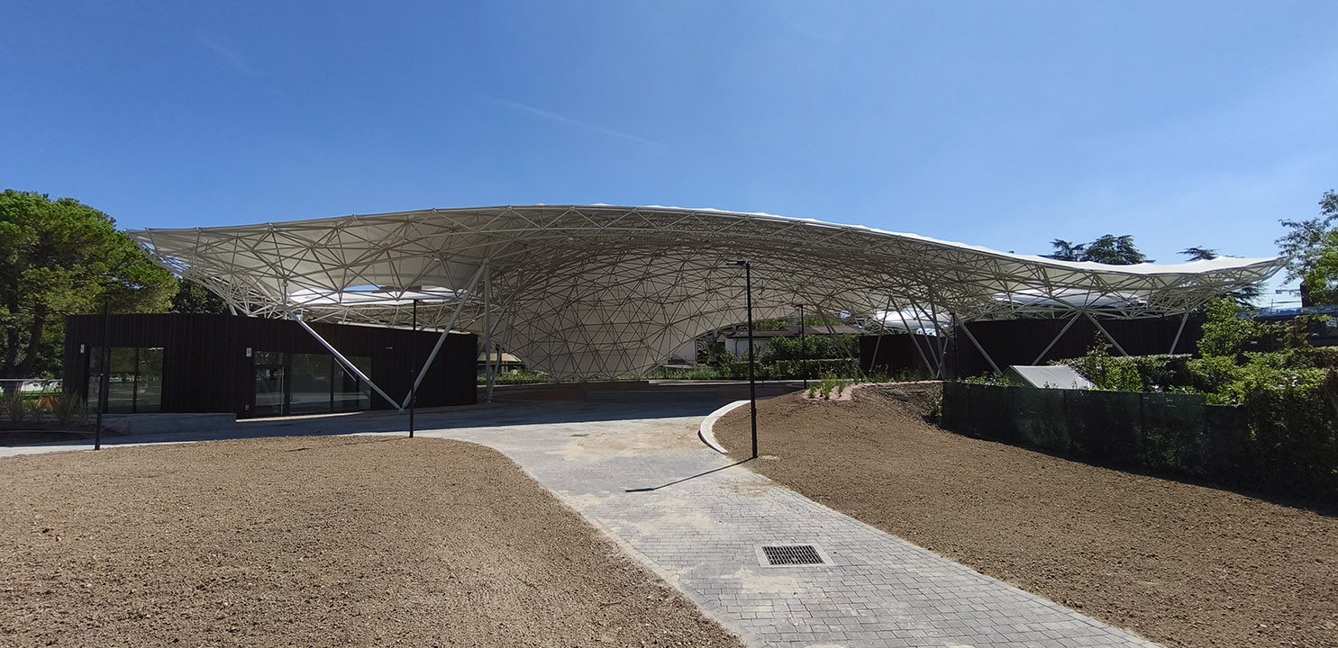 Copertura polifuzionale all’interno del parco urbano termale di Abano Terme (PD) 4 - Mero Italiana